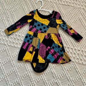 Little Sleepies Sally Patchwork skater dress 6-12m
